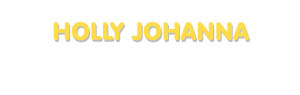 Der Vorname Holly Johanna